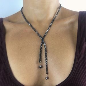 🛍 Hematite  18” Necklace.